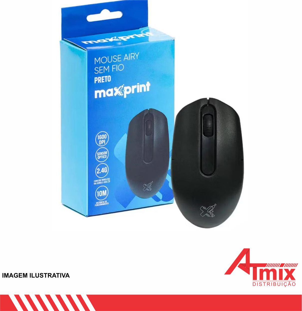 MOUSE OPTICO USB S/FIO